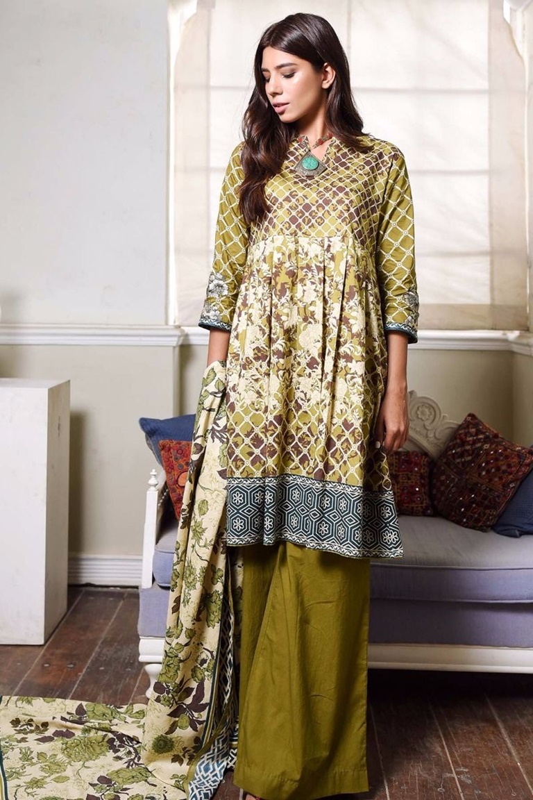 Khaadi frock hot sale design 2018