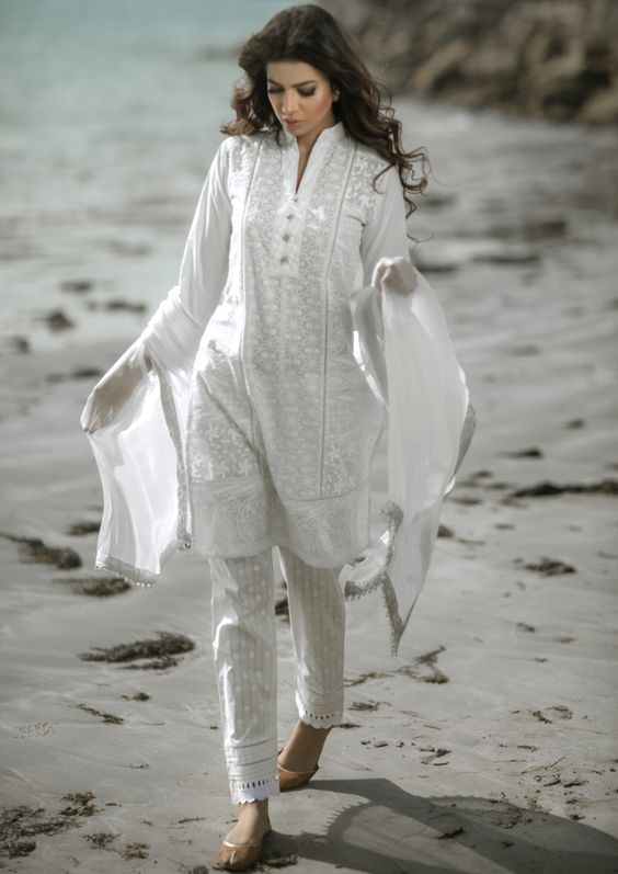 pure white suit for ladies