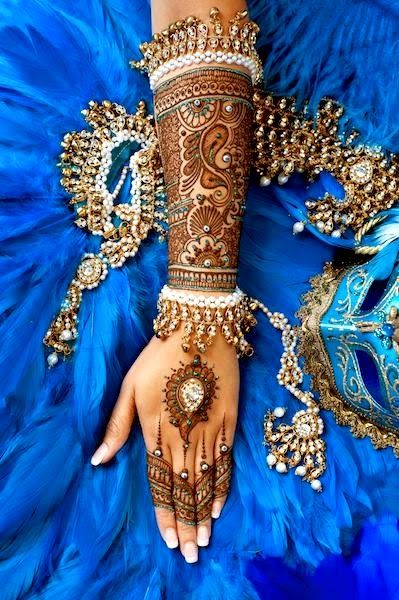 Jewelled Bridal Mehndi Design