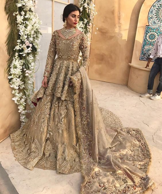 walima bridal dresses pakistani 2018