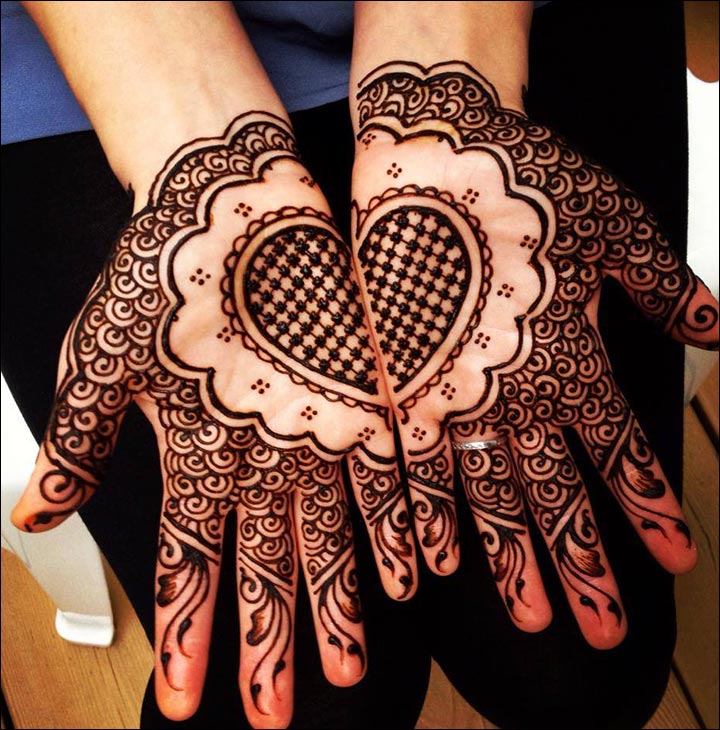 30 Lovely Heart Shaped Mehndi Designs 18 Folder