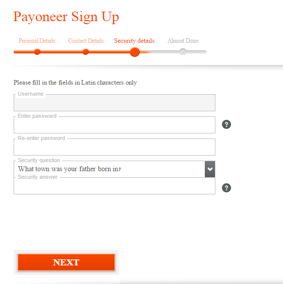 sign up in payoneer