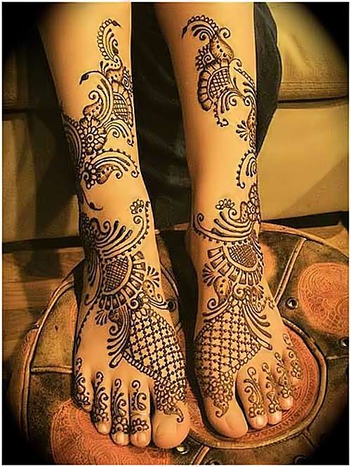 20 Most Beautiful Dulhan Mehndi Designs For Legs 2018 Folder