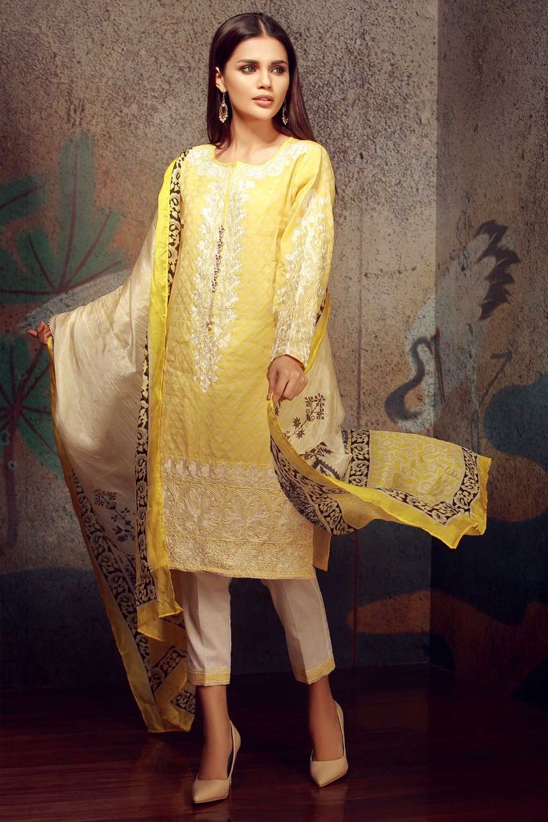 Yellow Jacquard Suit - Folder