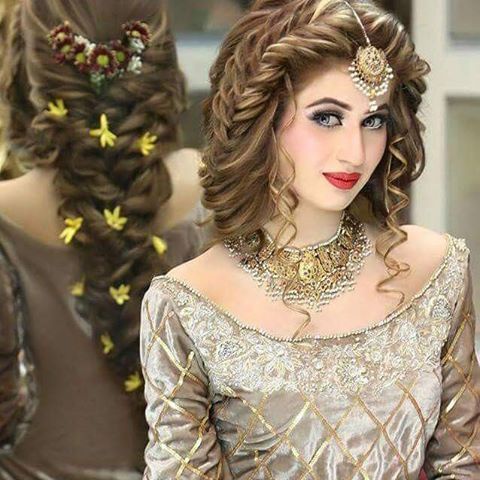 Pin by Rozeena Ali on Wedding Hair and Makeup Looks | Long hair wedding  styles, Pakistani bridal hairstyles, Easy hairstyles for long hair