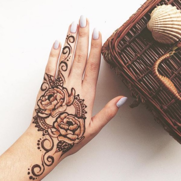 20 Beautiful Rose Style Mehndi Designs 2018 - Folder