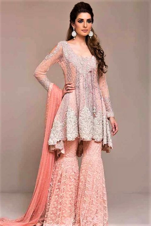 Mehndi dresses sharara on sale 2018