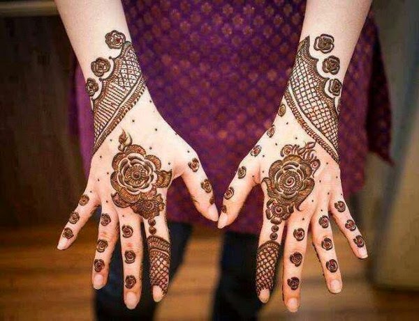 20 Beautiful Rose Style Mehndi Designs 2018 Folder