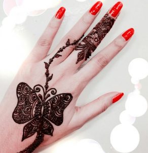 simple butterfly mehndi design for kids easy and beautiful