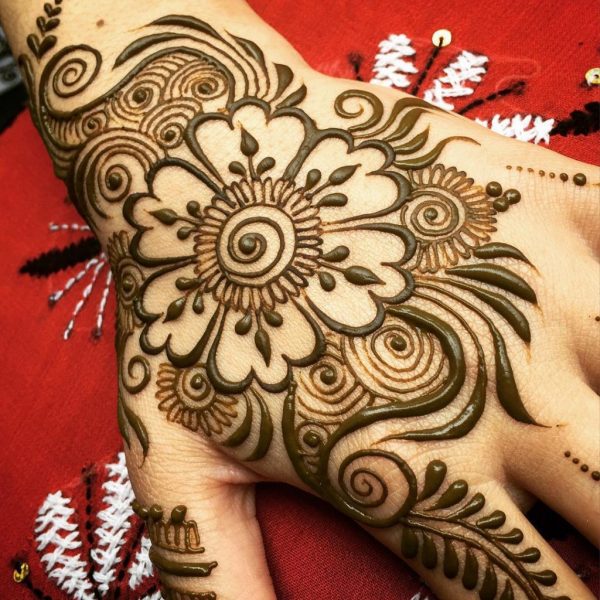 Simple Rose Mehndi Design - Folder