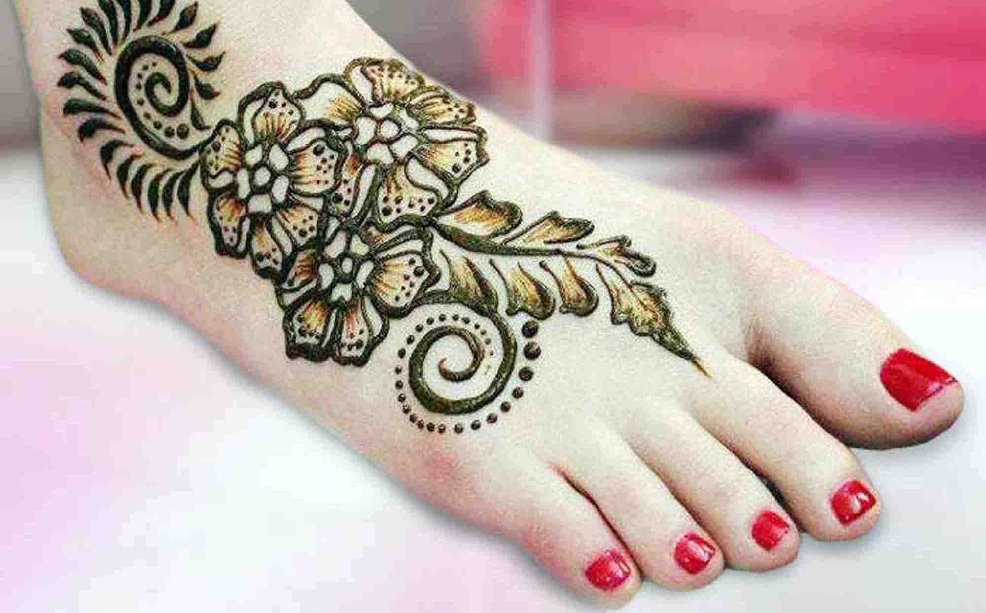 20 Best Foot Mehndi Design For Brides. 