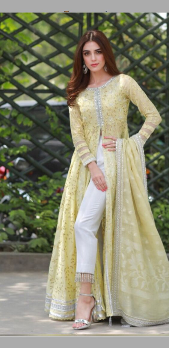 15 Beautiful Jacket Style Shalwar 