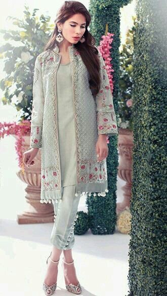 15 Beautiful Jacket Style Shalwar 