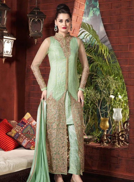 Kameez with hot sale jacket design