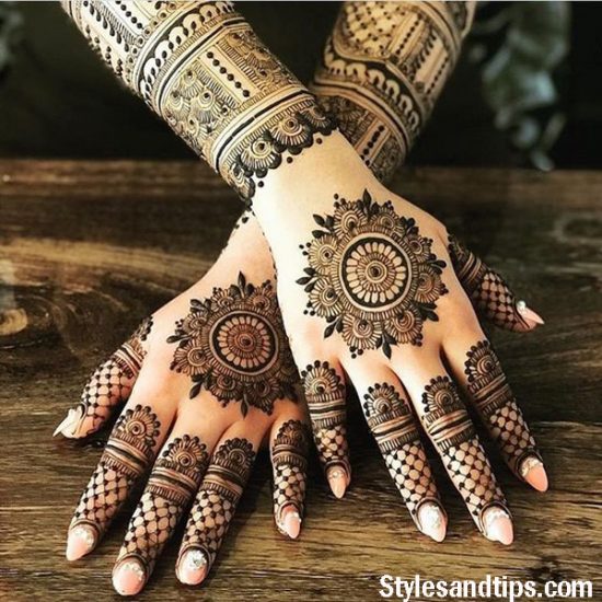 Heavy Floral Mehndi Design - Folder