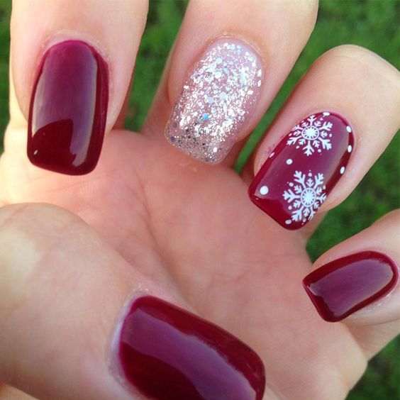 Holiday Snowflake Nail Art Folder